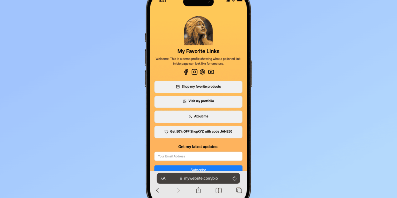 link-in-bio-page-device link-in-bio-page-device